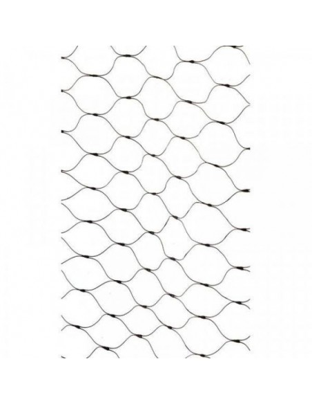 KNITTED FRUIT NETTING BLACK 25MM MESH, 4M X 10M