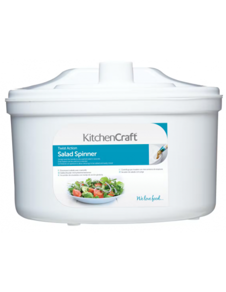 KITCHEN CRAFT SALAD SPINNER TWIST ACTION 22CM