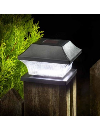 SMART GARDEN POST LIGHT BLACK SOLAR...