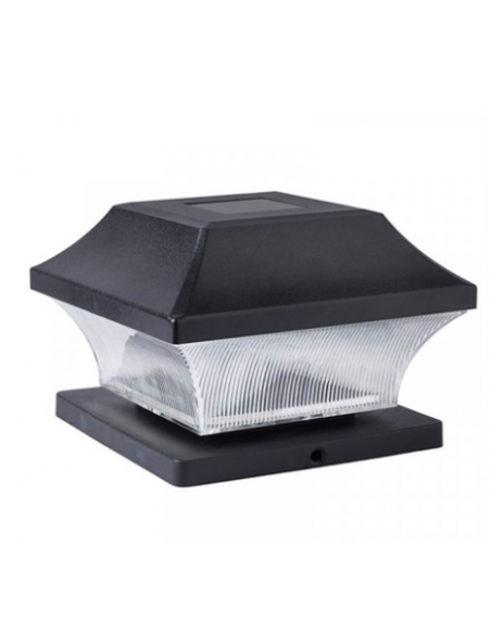 SMART GARDEN POST LIGHT BLACK SOLAR LIGHT