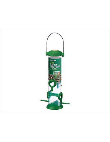GARDMAN LARGE FLIP TOP BIRD SEED FEEDER