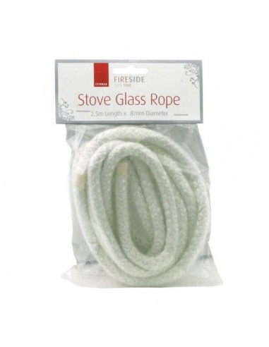 DE VIELLE STOVE GLASS ROPE 8MM X 2.5M