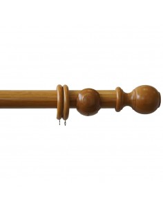 CLASSIC CURTAIN POLE OAK...