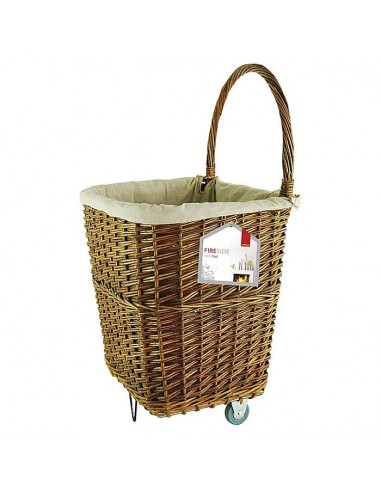 DE VIELLE WICKER FIRELOG CART