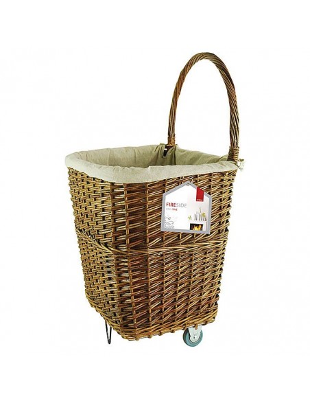 DE VIELLE WICKER FIRELOG CART