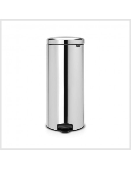 BRABANTIA NEWICON PEDAL BIN BRILLIANT STEEL 30L