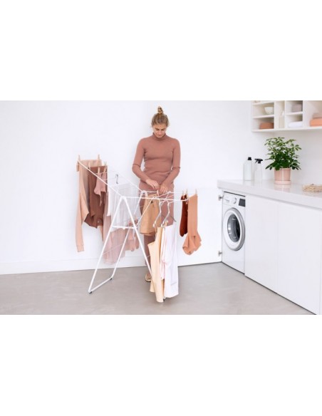BRABANTIA HANGON DRYING RACK, 15 METRES FRESH WHITE