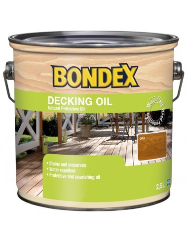 BONDEX DECKING OIL OAK 2.5L