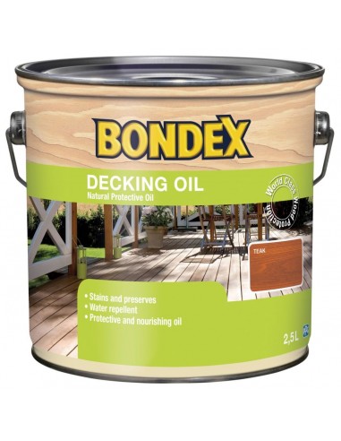BONDEX DECKING OIL TEAK 2.5L