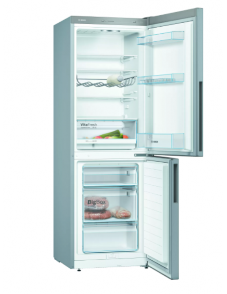 BOSCH FRIDGE FREEZER STAINLESS STEEL 175 X 60CM