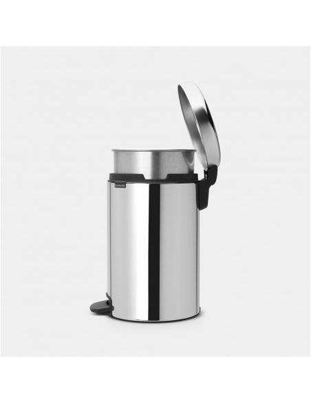 BRABANTIA NEWICON PEDAL BIN BRILLIANT STEEL 12L