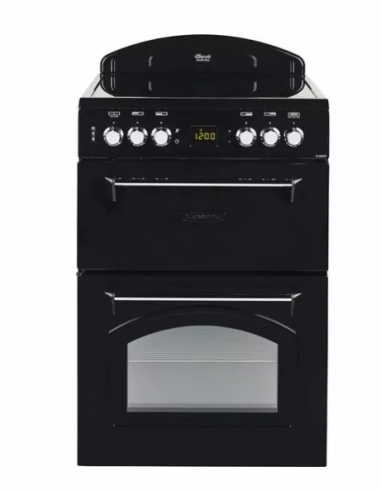LEISURE DOUBLE OVEN CERAMIC COOKER BLACK