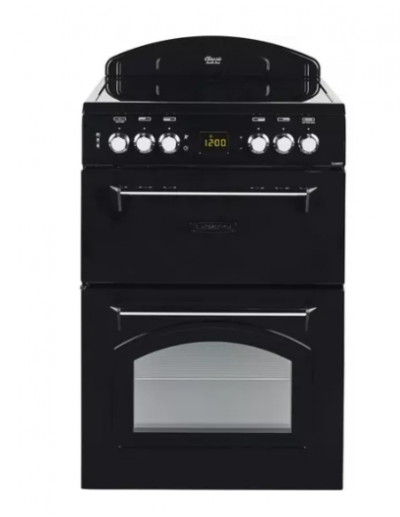 LEISURE DOUBLE OVEN CERAMIC COOKER BLACK