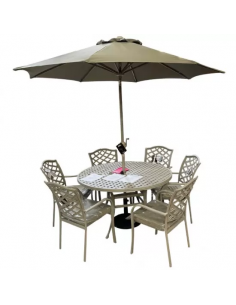 BEAUMONT 6 SEAT ROUND SET