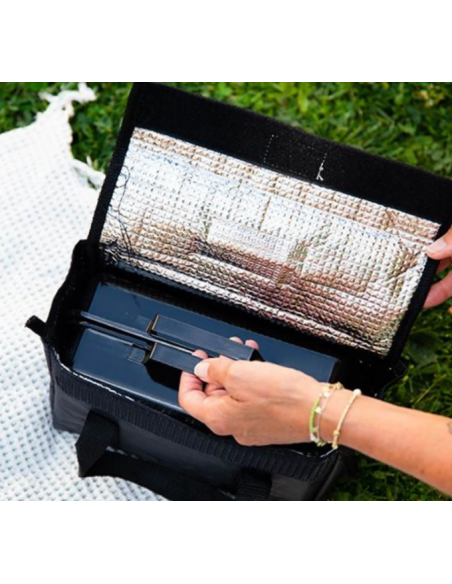 LESS TRASH ECO PORTABLE FOLDING BBQ - BLACK