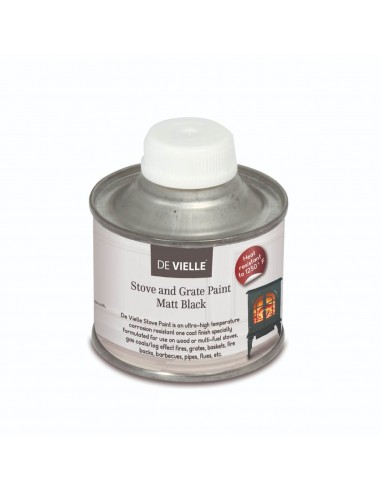 DE VIELLE STOVE PAINT MATT BLACK 100ML