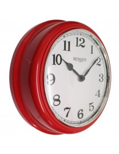 WALL CLOCK 10" DEEP RED...