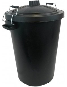 BLACK BIN 110L & CLIP ON LID