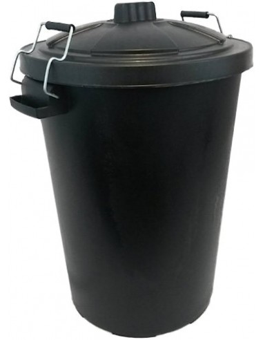 BLACK BIN 110L & CLIP ON LID