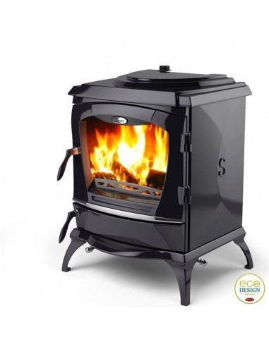 STANLEY REGINALD ECO 15.5KW SOLID FUEL BOILER STOVE - MATT BLACK