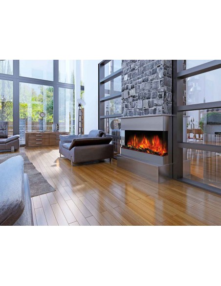 STANLEY ARGON 100CM BUILT IN 2 & 3 SIDE ELECTRIC FIRE