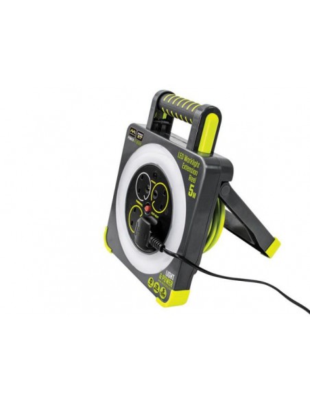 MASTERPLUG 4 SOCKET 5M 13A 25MM WORK LIGHT CABLE REEL