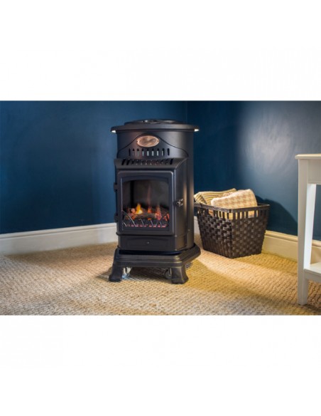 PROVENCE GAS HEATER MATT BLACK