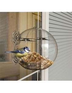 PECKISH GLOBE WINDOW FEEDER