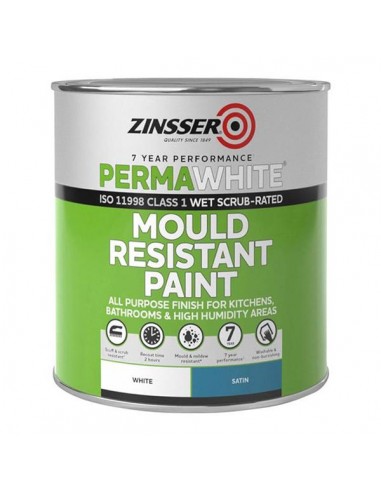ZINSSER PERMA WHITE INTERIOR SATIN...