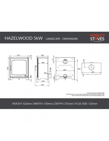 HENLEY HAZELWOOD 5KW LANDSCAPE (WOOD...