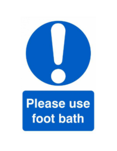 FARM SIGN PLEASE USE FOOTBATH