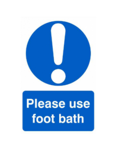 FARM SIGN PLEASE USE FOOTBATH