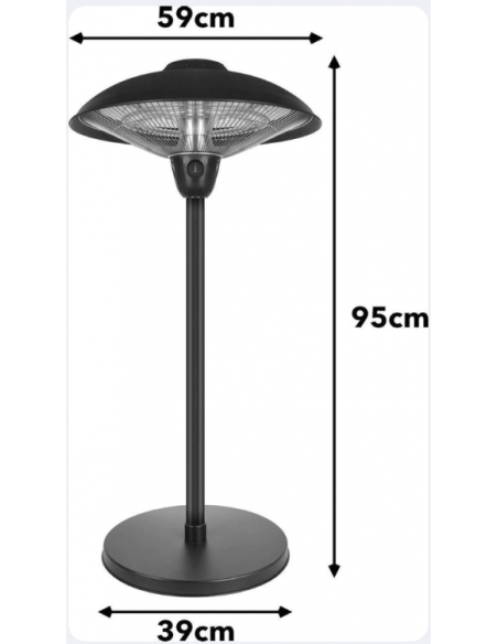 TABLE TOP PATIO HEATER 1500W