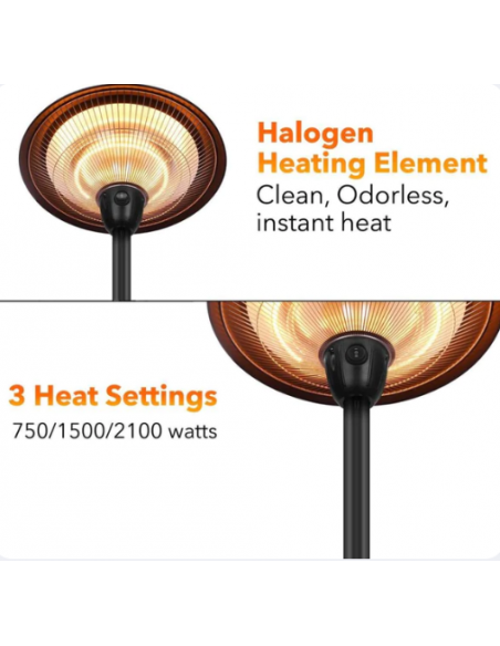 TABLE TOP PATIO HEATER 1500W