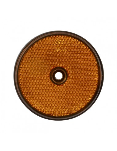 REFLECTOR ROUND AMBER 70MM