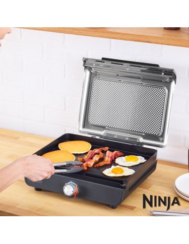 NINJA SIZZLE LOW SMOKE INDOOR GRILL &...