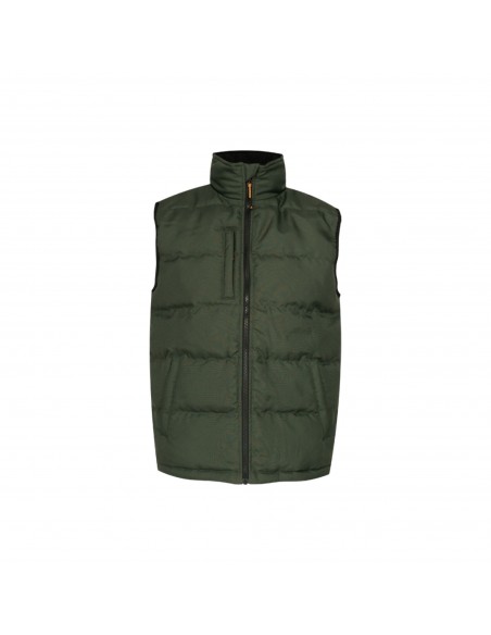 XPERT CORE PADDED WORK BODYWARMER GREEN - XX LARGE