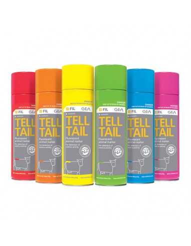 FIL TELL TAIL BRUSH ON TAIL PAINT RED...