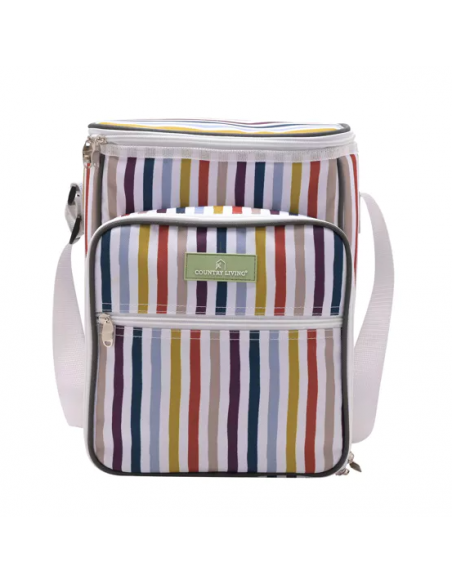 COUNTRY LIVING 4-PERSON PICNIC BAG WITH INSULATED COMPARTMENT