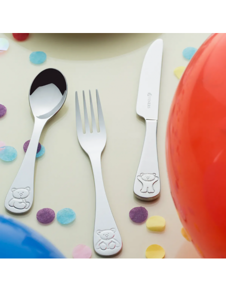 VINERS BERTIE 4 PIECE KIDS CUTLERY SET GIFTBOX