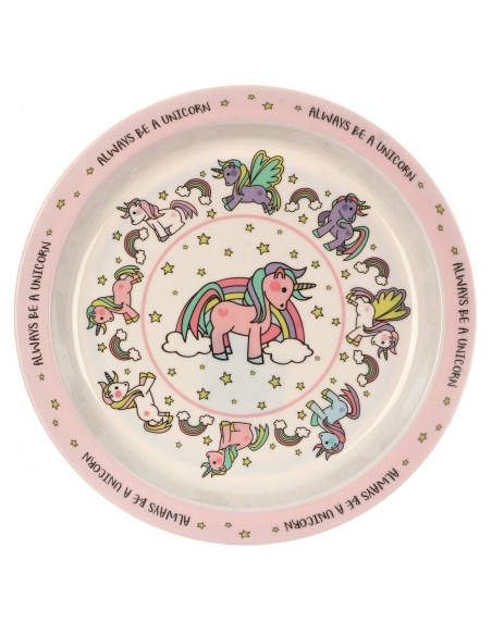 LITTLE STARS UNICORN PLATE
