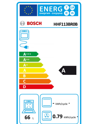 BOSCH SERIES 2 HHF113BR0B ELECTRIC OVEN