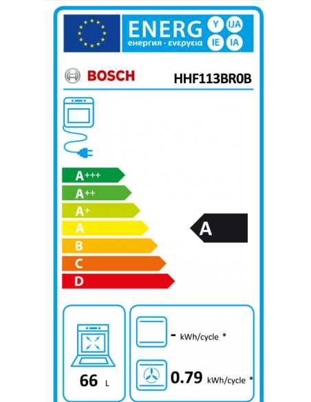 BOSCH SERIES 2 HHF113BR0B ELECTRIC OVEN