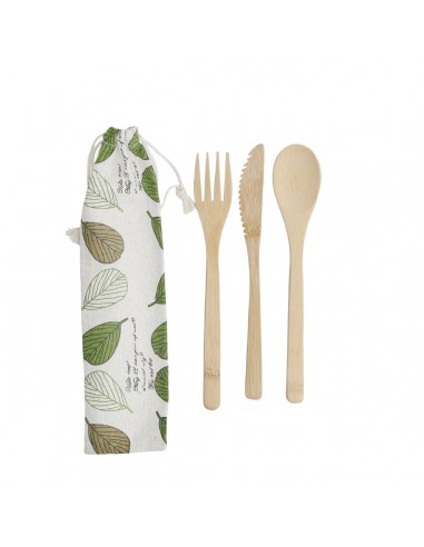 NATURAL ELEMENTS BAMBOO CUTLERY SET...