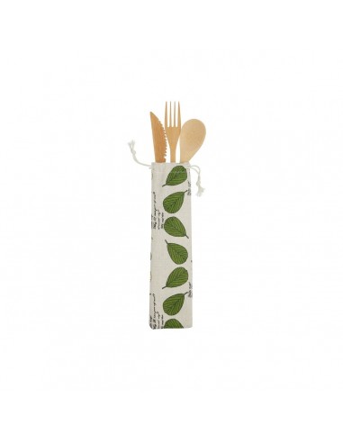 NATURAL ELEMENTS BAMBOO CUTLERY SET...