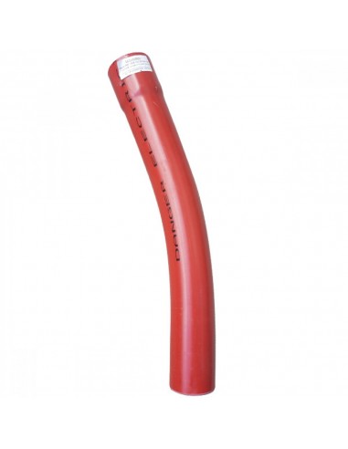 ESB RED DUCTING BEND 125MM X 22.5 DEGREE