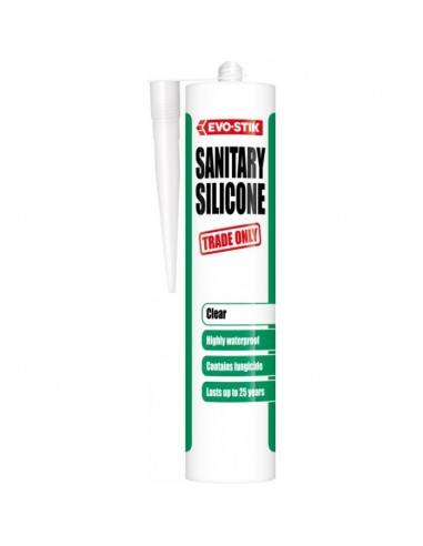 EVO STIK SANITARY SEALANT SILICONE CLEAR