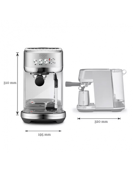 SAGE THE BAMBINO PLUS BRUSHED STAINLESS STEEL COFFEE MACHINE