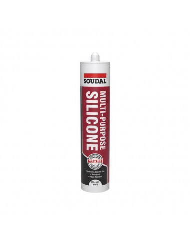 SOUDAL MULTI-PURPOSE SILICONE 270ML GREY