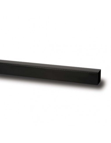 65MM SQUARE FLOW DOWNPIPE BLACK 4M
